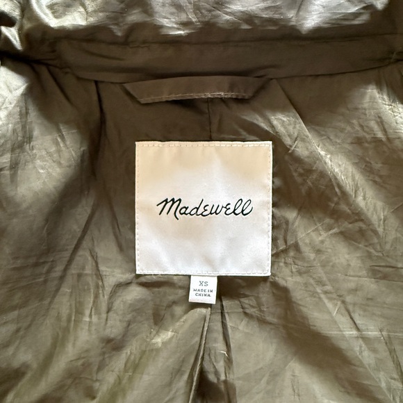 Madewell Travel Buddy Packable Puffer in Kale Size XS - Picture 8 of 12